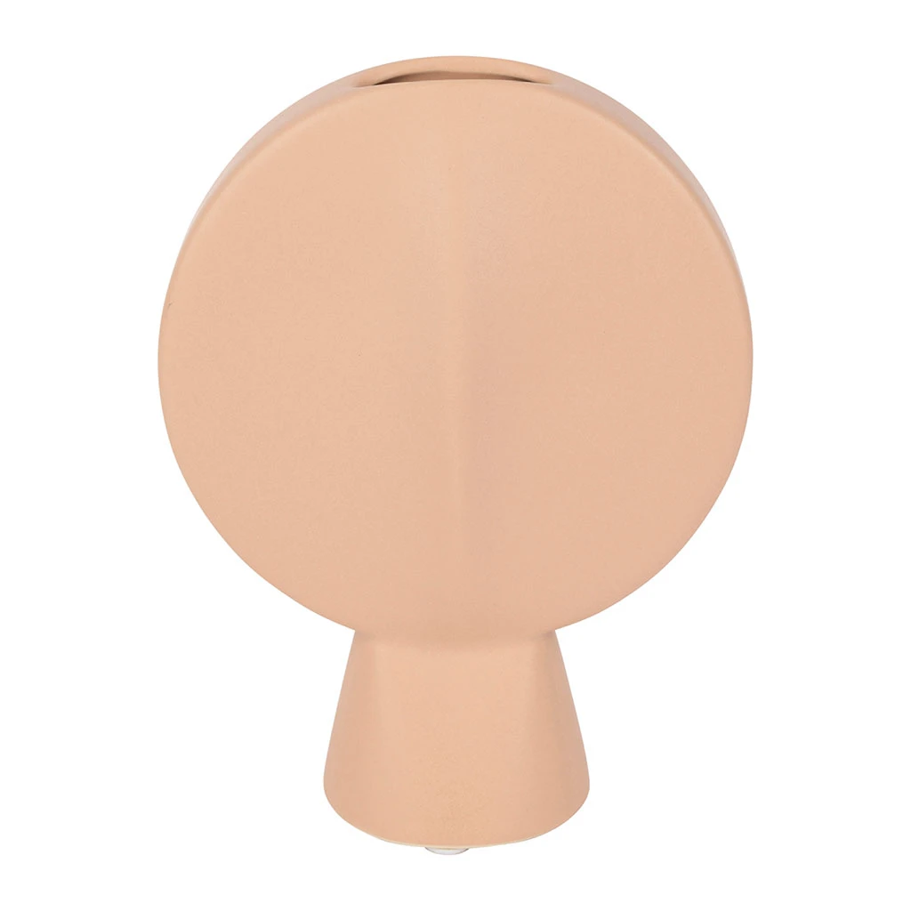 SEMA DESIGN Vase Rond Face Peche En Grès 3 SEMA DESIGN Vase Rond Face Peche En Grès