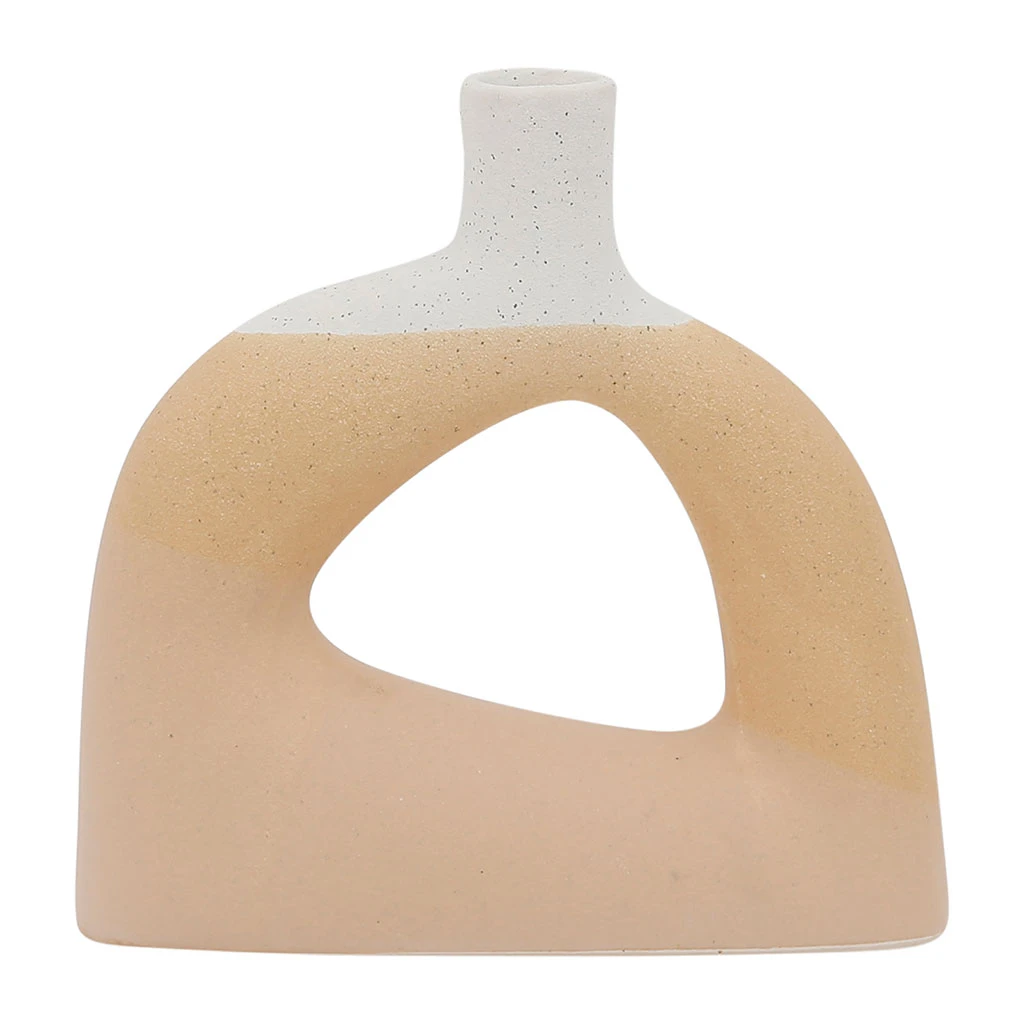 SEMA DESIGN Vase Soliflore Beige En Grès -earth Notes 3 SEMA DESIGN Vase Soliflore Beige En Grès -earth Notes