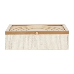 SEMA DESIGN Boite Avec Couvercle En Rotin Naturel - Blue Sand