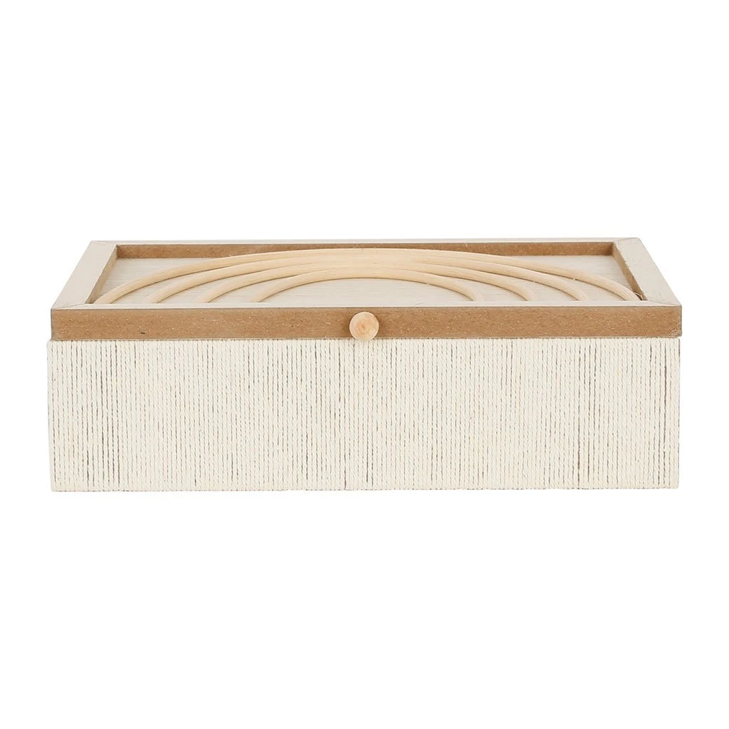 SEMA DESIGN Boite Avec Couvercle En Rotin Naturel - Blue Sand 3 SEMA DESIGN Boite Avec Couvercle En Rotin Naturel - Blue Sand