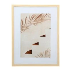 SEMA DESIGN Cadre Déco Escalier Beige Et Naturel 32x42cm - Sweet Leaves