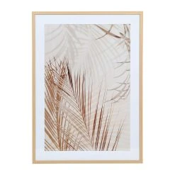 SEMA DESIGN Cadre Déco Feuille De Palmier Beige 52x72cm- Sweet Leaves