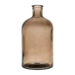 SEMA DESIGN Vase Bouteille Brun En Verre Recyclé - Comete