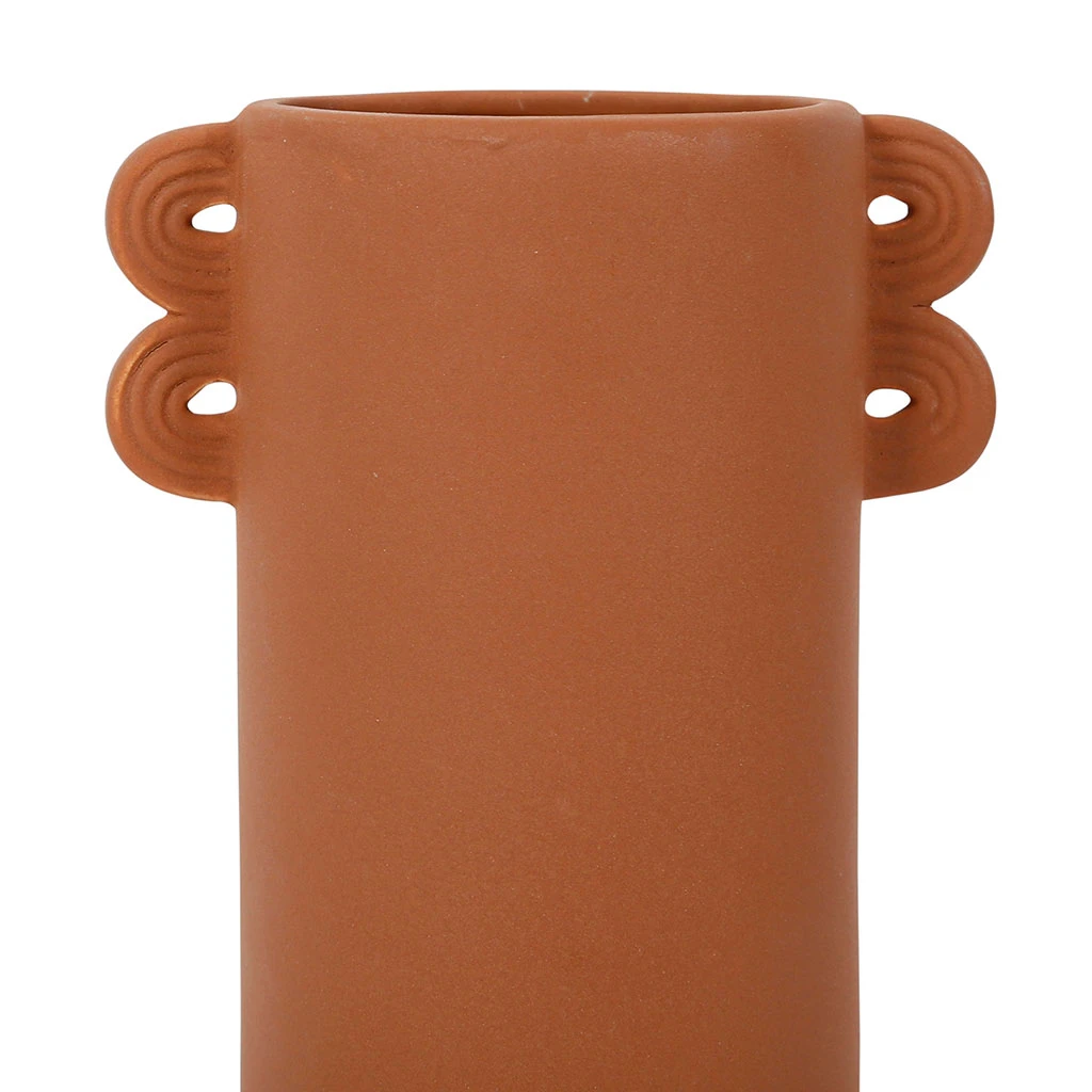 SEMA DESIGN Vase Brun En Grès -terre Brulée 4 SEMA DESIGN Vase Brun En Grès -terre Brulée – Image 2