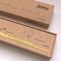 The Line Décoration Murale Ligne Bordeaux Doré 7 The Line Décoration Murale Ligne Bordeaux Doré -Kaemingk Magasin 817a2 2