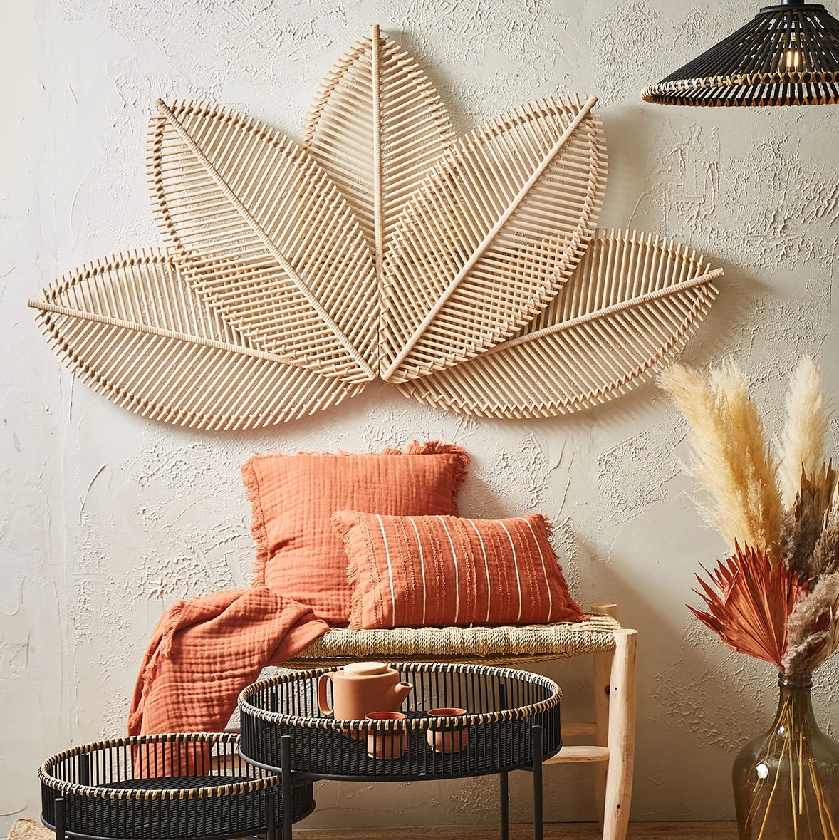 SEMA DESIGN Tête De Lit En Bambou Et Rotin 167x90cm 7 SEMA DESIGN Tête De Lit En Bambou Et Rotin 167x90cm – Image 5