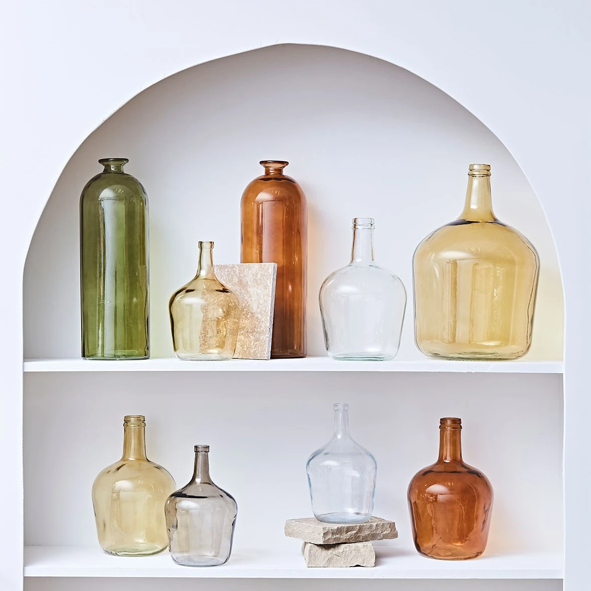 SEMA DESIGN Vase Dame Jeanne Comete Nude D18xh30cm Verre Recyclé 5 SEMA DESIGN Vase Dame Jeanne Comete Nude D18xh30cm Verre Recyclé – Image 3