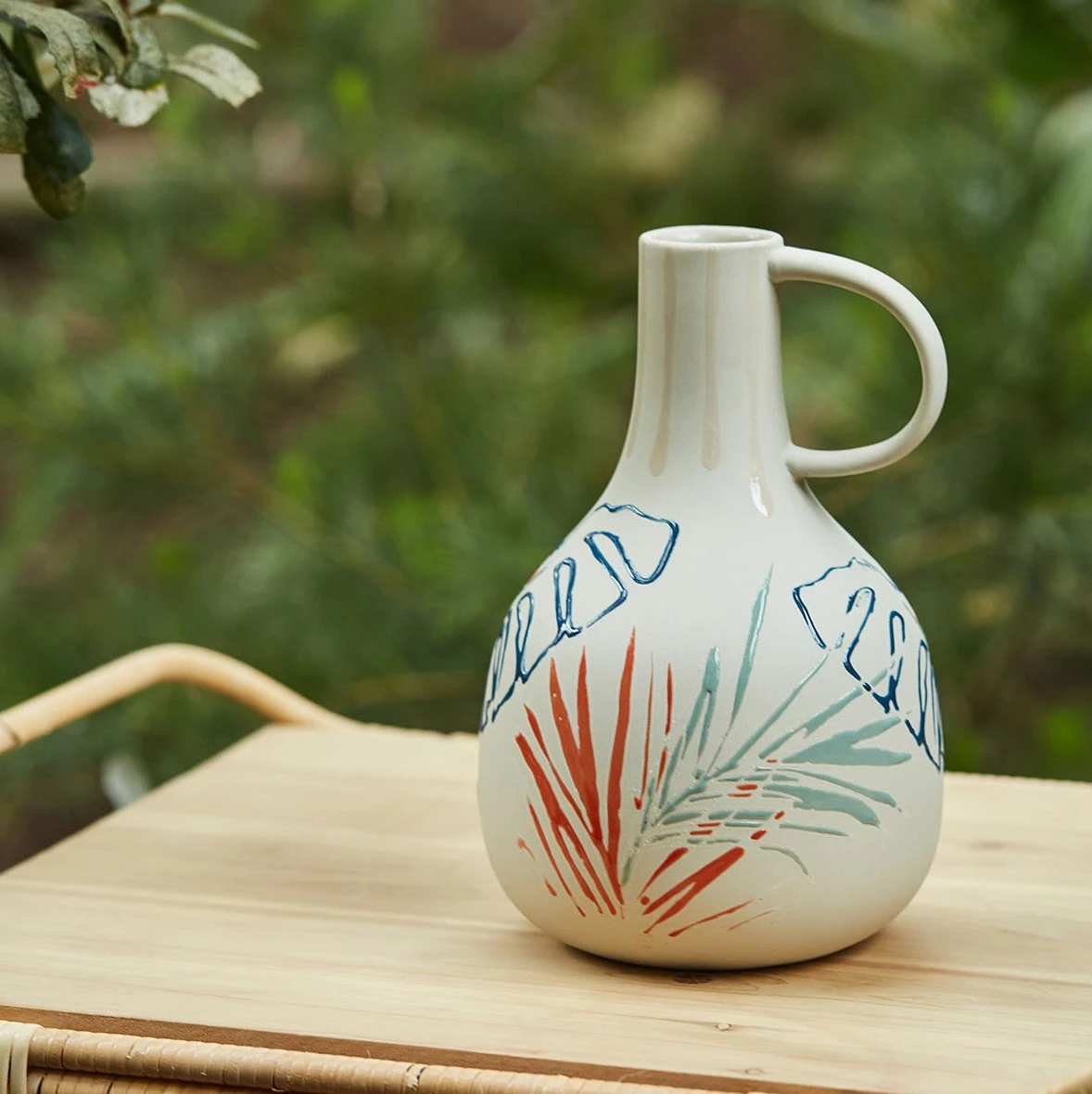 SEMA DESIGN Vase Tropic'art Multicolore D14xh22cm Gres 5 SEMA DESIGN Vase Tropic'art Multicolore D14xh22cm Gres – Image 3