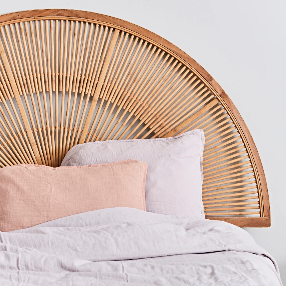 SEMA DESIGN Tête De Lit Bambou Demi-cercle 159x80cm Solor Naturel 6 SEMA DESIGN Tête De Lit Bambou Demi-cercle 159x80cm Solor Naturel – Image 4