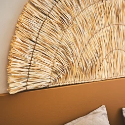 SEMA DESIGN Tête De Lit Demi-cercle En Feuille De Palmier 160x80cm - Flora Gipsy -Kaemingk Magasin f009e tete de lit demi cercle en feuille de palmier